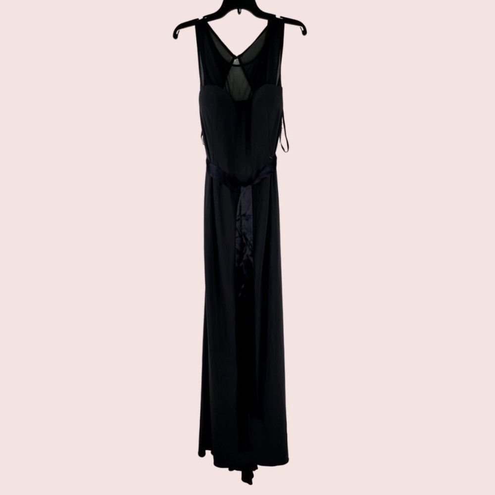 Besty & Adam Black Cutout Evening Dress Size: 14